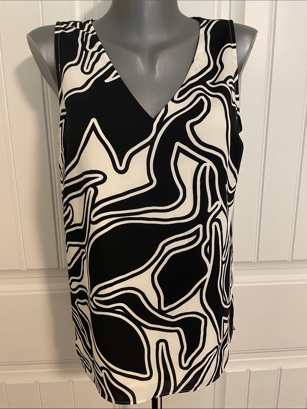 Nine West Black and White Zebra Print Slip-On